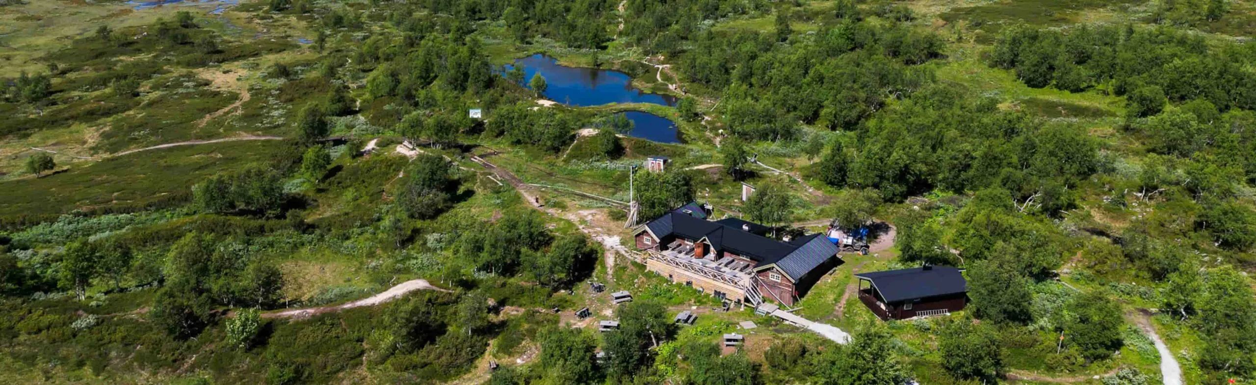 Vandringsled som passerar Andersborg Våffelstuga