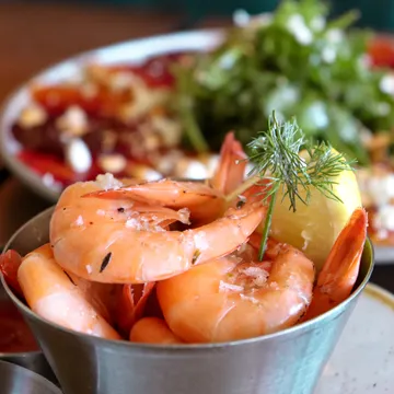 Räkor i en skål.