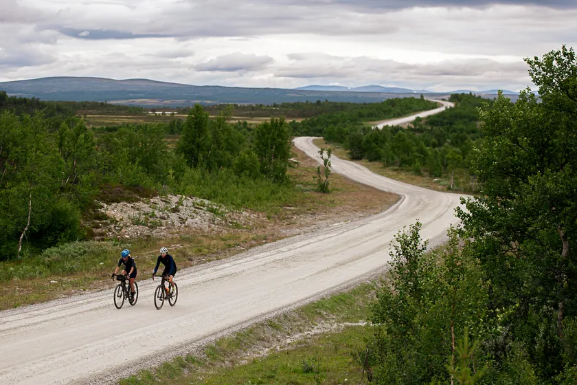 Cykla gravel över Flatruet